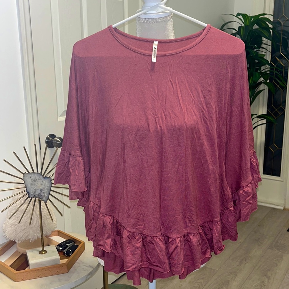 42 Pops Poncho Style Top M - Picture 2 of 8